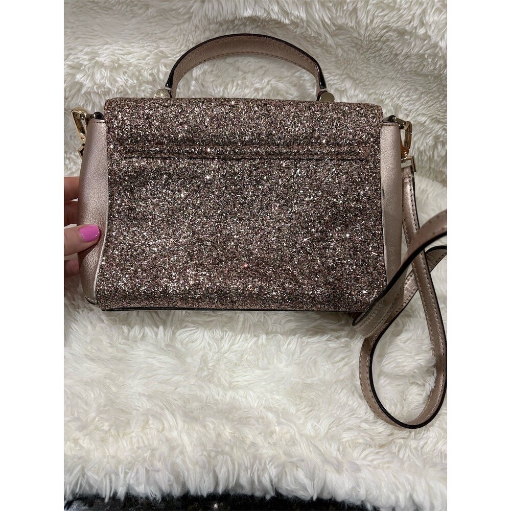 Kate Spade New York Crossbody Satchel Top Handle Bag Pink Small 10x7x3 - Picture 9 of 14